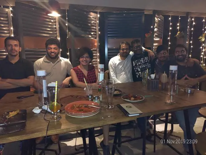Team dinner out